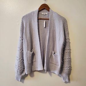 Madewell Gray Textured Cardigan